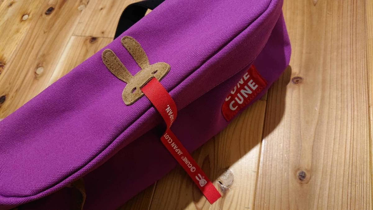 Amazon.co.jp: CUNE ボディーバッグ パープル ボディバッグ ショルダー 