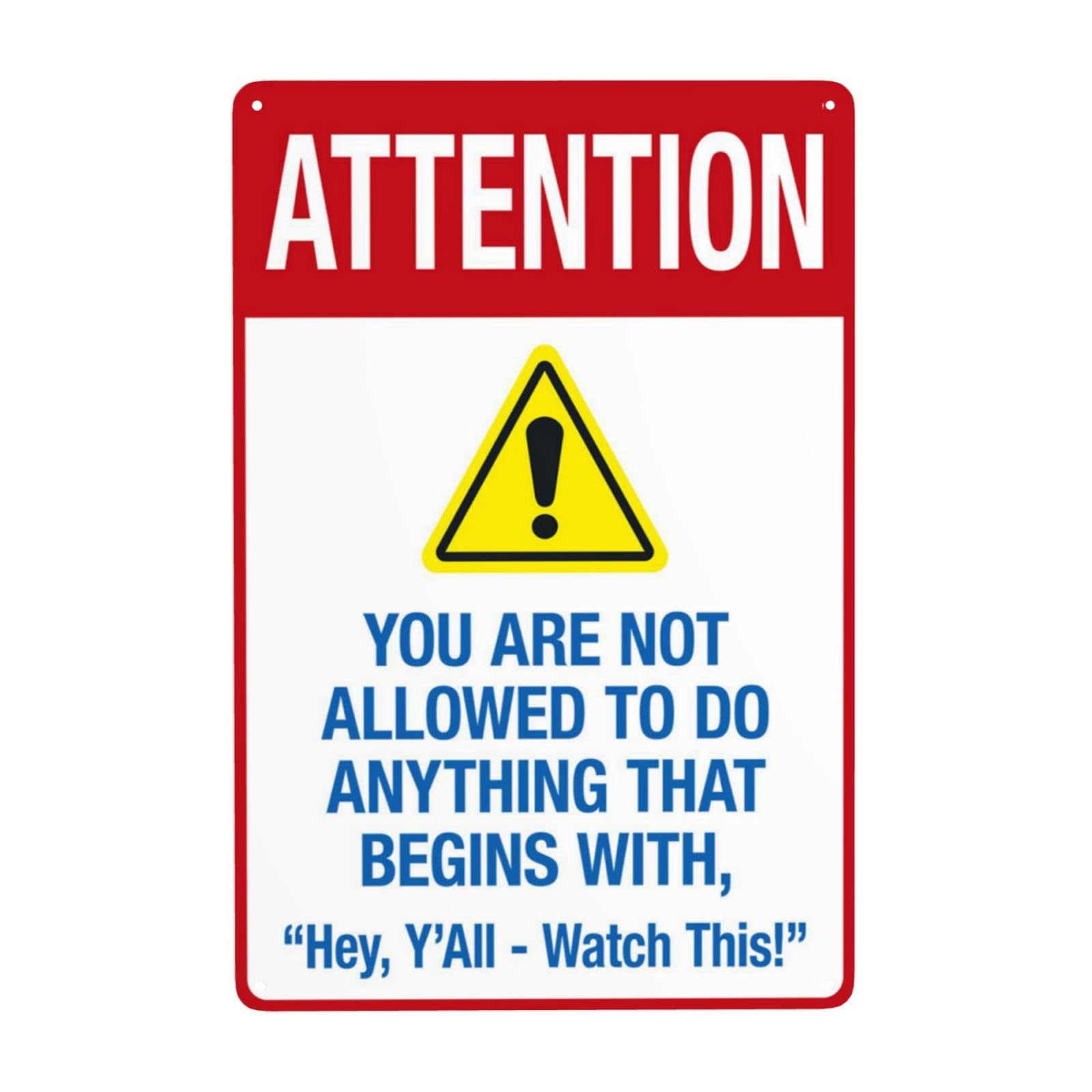 Humorous Vintage Pool Reminder Sign, Funny Warning Phrase Prevent Improper Dangerous Pool Behaviors 8x12 Inch