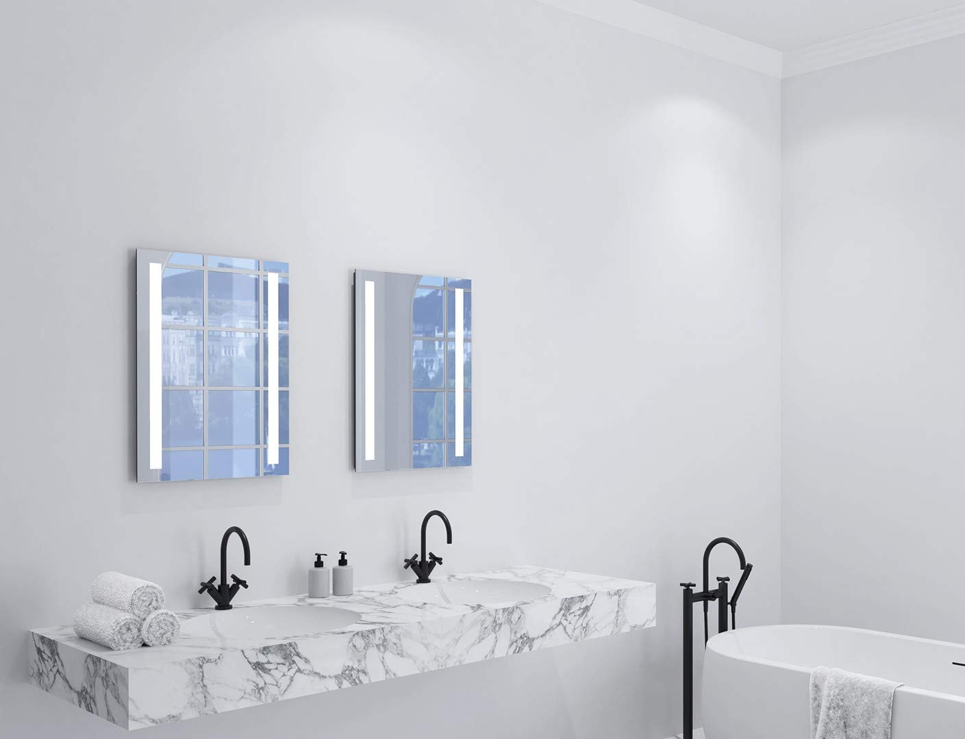 Miroir salle de bain LED 50x70 cm River Talos antibuée