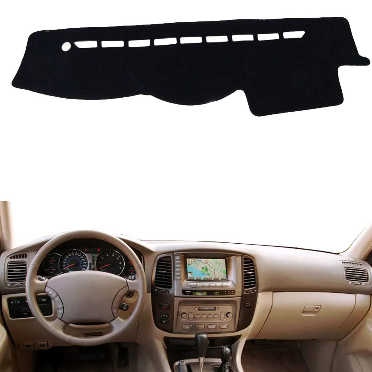 Fit For Toyota Land Cruiser LC100 2002-2007 LHD, Car Dashboard Mat, Car interior dashboard protector, car interior decoration