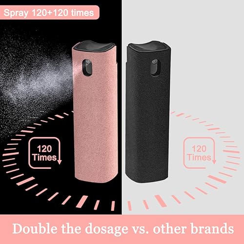 Miniatura 6 de 2 unidades de limpiador de pantalla en aerosol y toallitas para monitor de laptop y pantallas de automóvil, kit de limpieza de niebla de pantalla