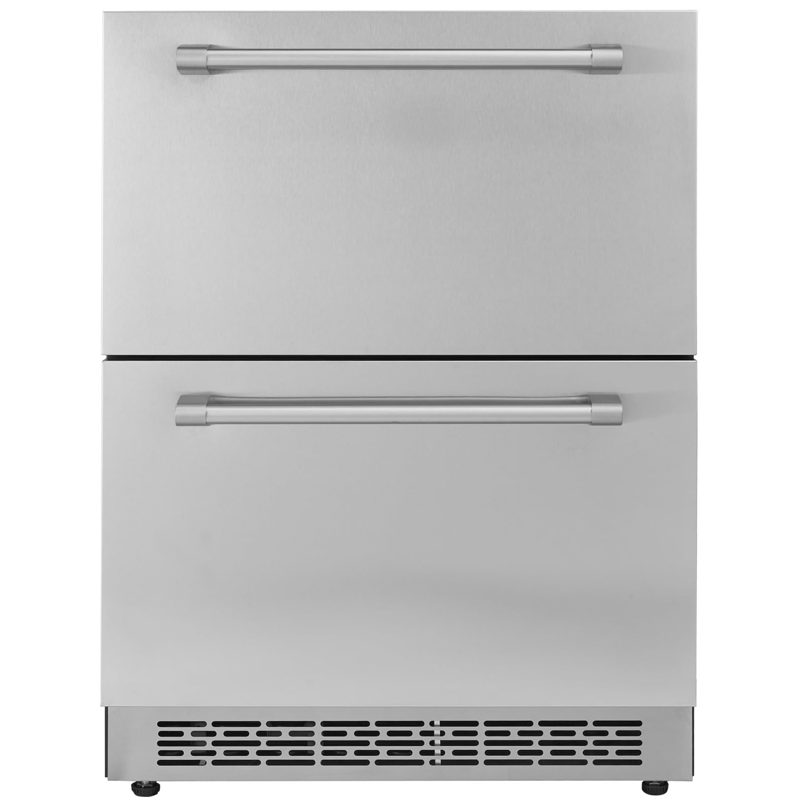 Happybuy 24" Undercounter Refrigerator, 2-Drawer with Adjustable Temperature Zones, 4.87 Cu.ft Capacity, Waterproof for Indoor/Outdoor Use, Compact Fridge for Home and Commercial Settings | Fridge.com