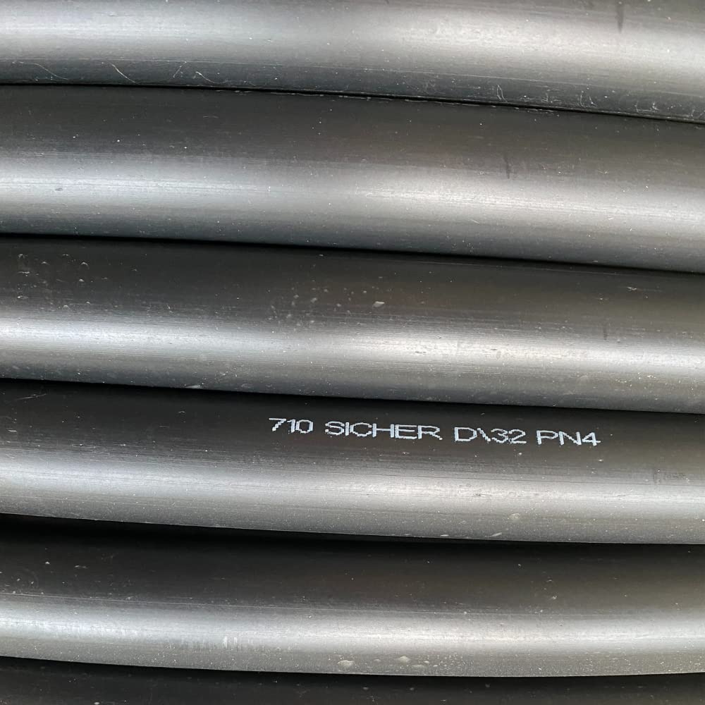 ESTO Tubo Irrigazione 10 PN 50 o 100 metri 20 25 32, Tubo Acqua Giardino, Tubo in Polietilene Alta Densità, Irrigazione Alta Pressione, Orto, Giardino, Tubo per Irrigazione 50 METRI/DN 25
