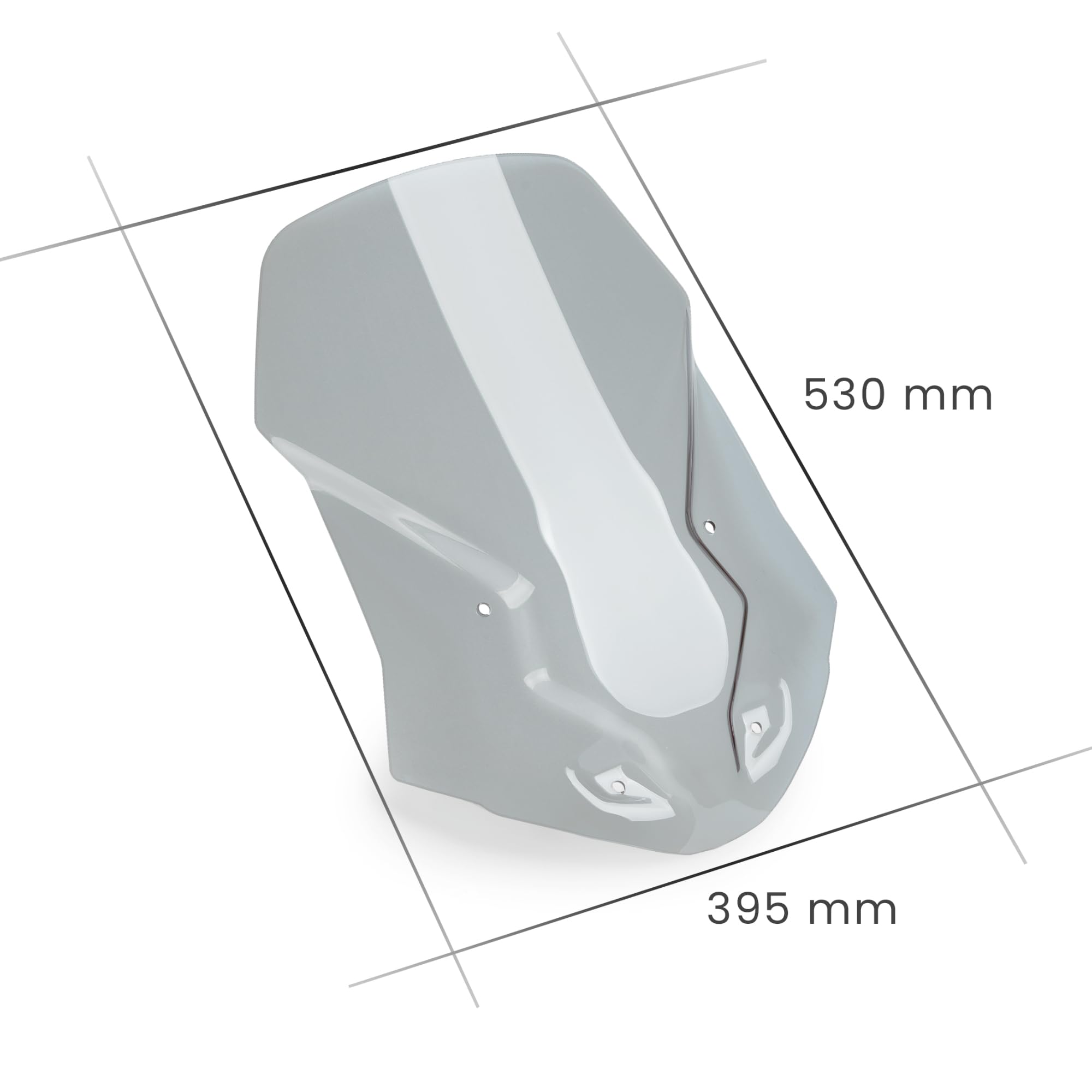 Cupolino Parabrezza Touring Plexiglass JD9 Trasparente Compatibile con TRIUMPH TIGER 1200 GT/RALLY 2022-2025