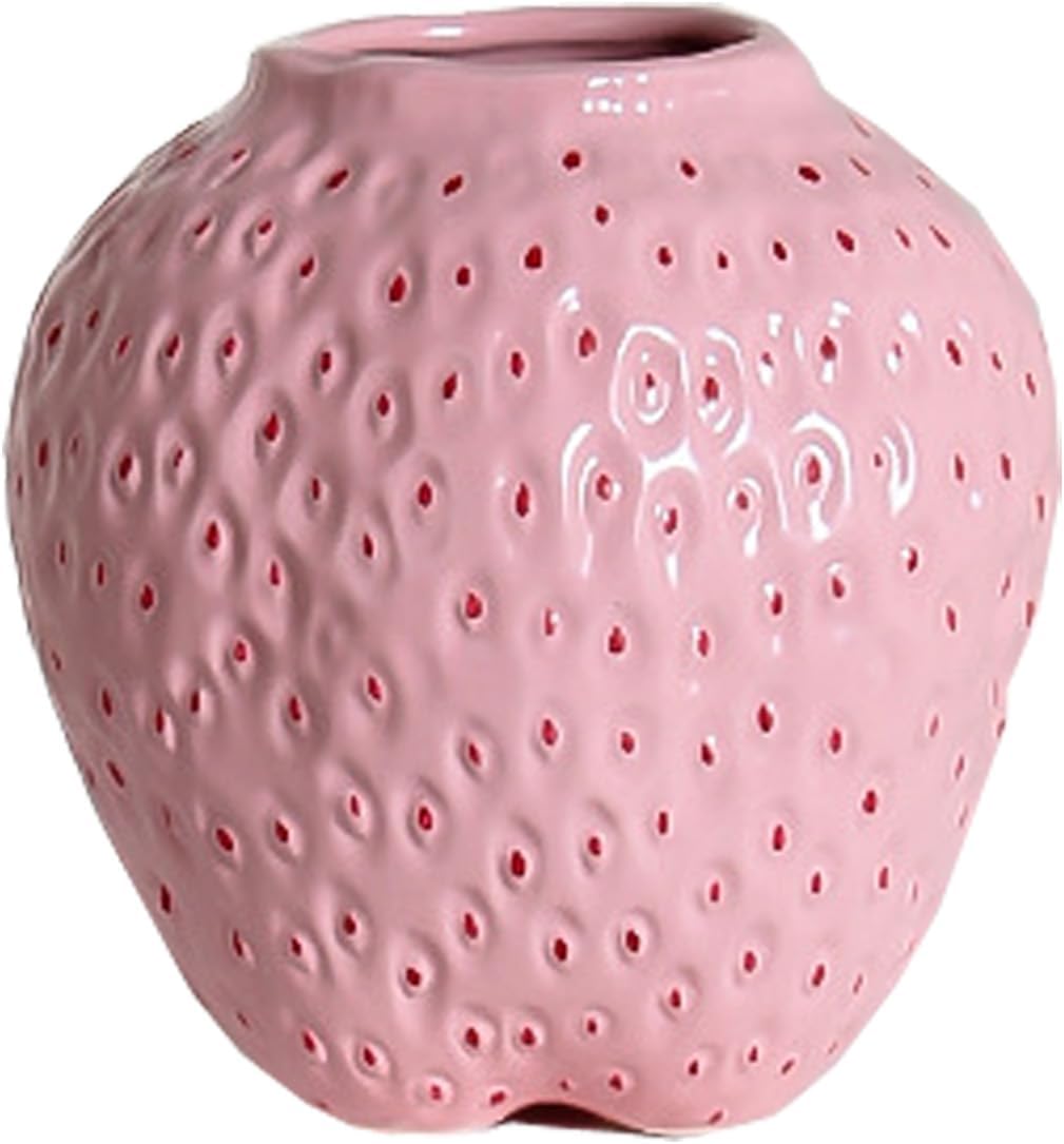 – PIWINE Modern Home Decoration，Strawberry Vase，Ceramic Vase，Retro Vase，Elegant Home Decoration，Flower Decorative Vase，Table Centerpieces，Hyundai, Luxury, Design Studio, Home And Room Decoration