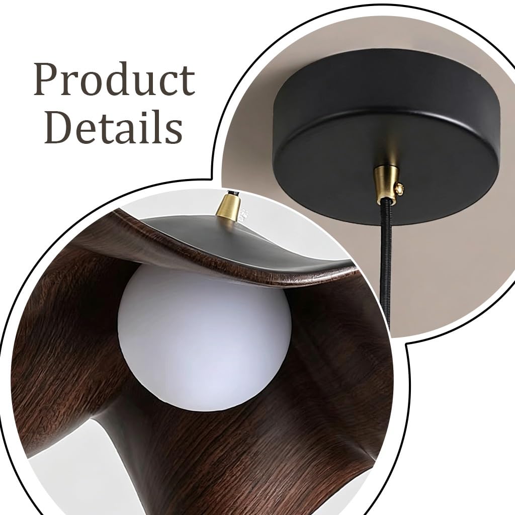 Lustre décoratif ondulé Lustres bohème en fer forgé Plafonnier italien moderne Hauteur du câble de suspension réglable Compatible avec une ampoule G9 Idéal pour les chambres les cuisines