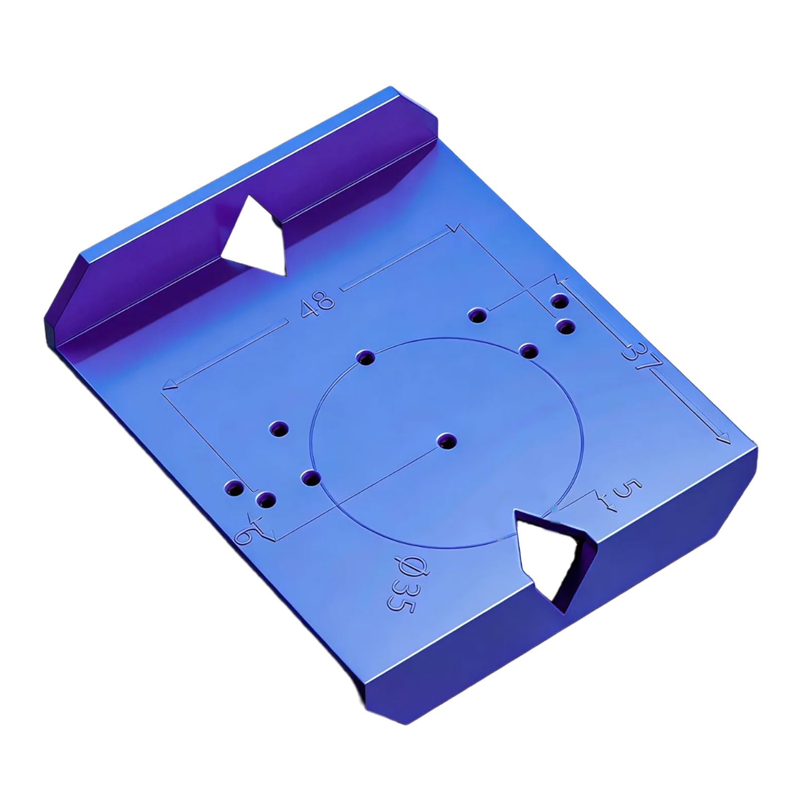 Msioytog Blue Multipurpose Punching Tool For Hinge Installation Jig Quick Alignment Guide Hinge Hole Positioning