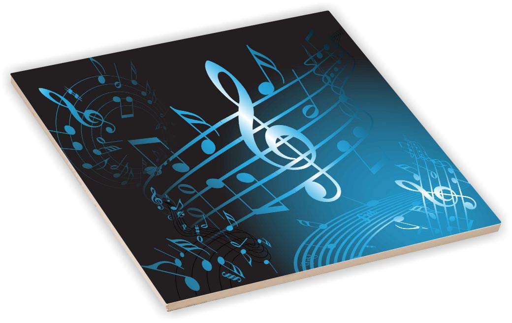 Amazon.com: Sam Sandor 4 Inch Ceramic Tile Art - Treble Clef Music