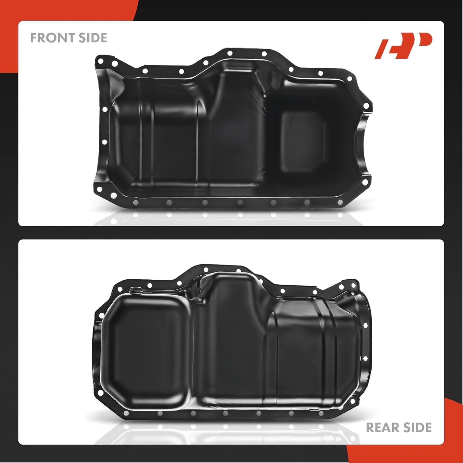 A-Premium Engine Oil Pan Sump with Drain Plug Compatible with Dodge Dakota 1996-2002, Jeep Cherokee 1996-2000, Wrangler 1997-2002, L4 2.5L