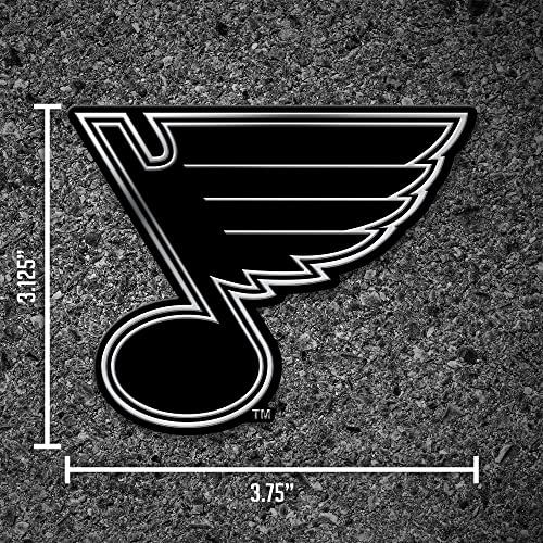 Rico Industries Nhl St. Louis Blues Chrome Finished Auto Emblem 3D Sticker #TOP3