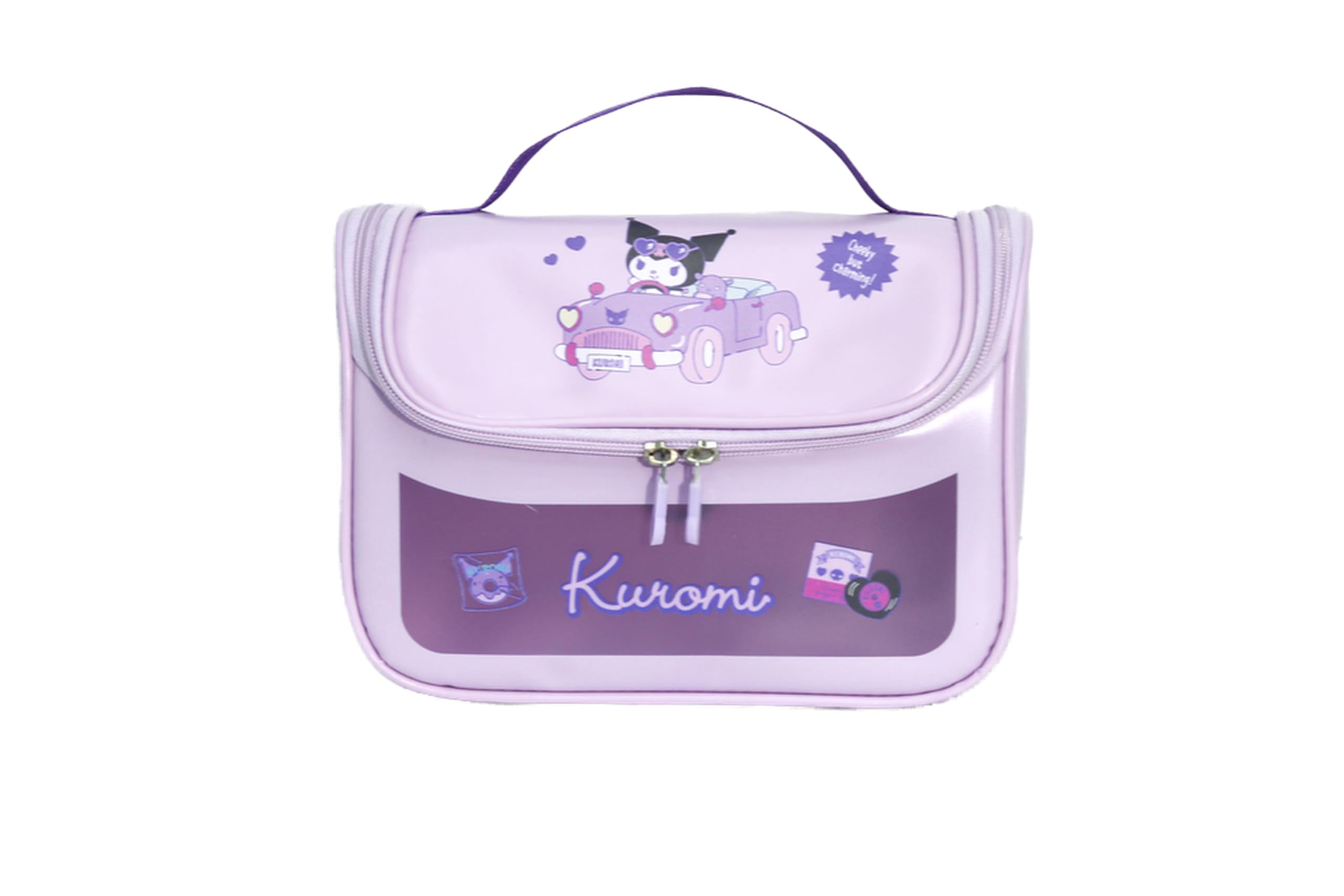 MINISO Sanrio characters Toiletry Bag with Hook(Kuromi)