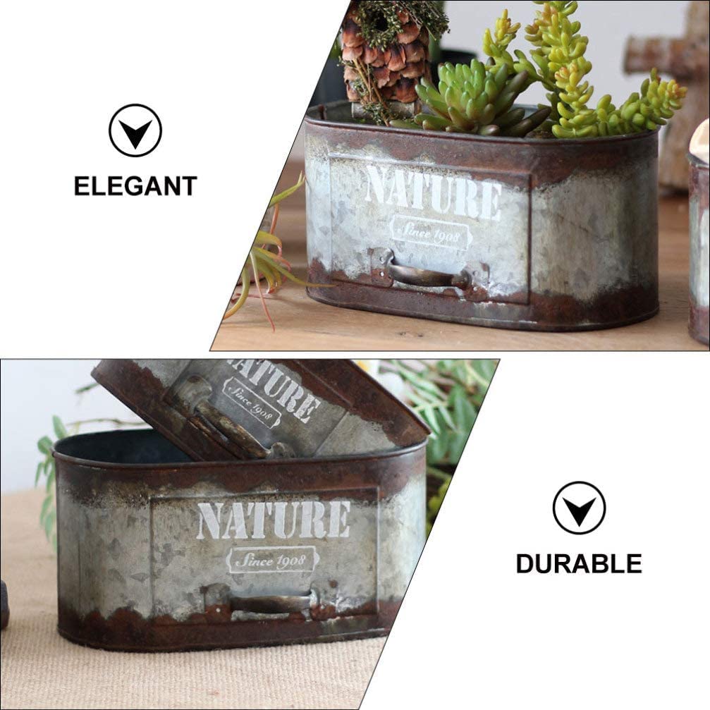 Balkonowa wisząca donica rośliny domowe Vintage metalowa doniczka wiadro sadzarka rustykalna doniczka na rośliny metalowe wiadro doniczka uchwyt na Sundires