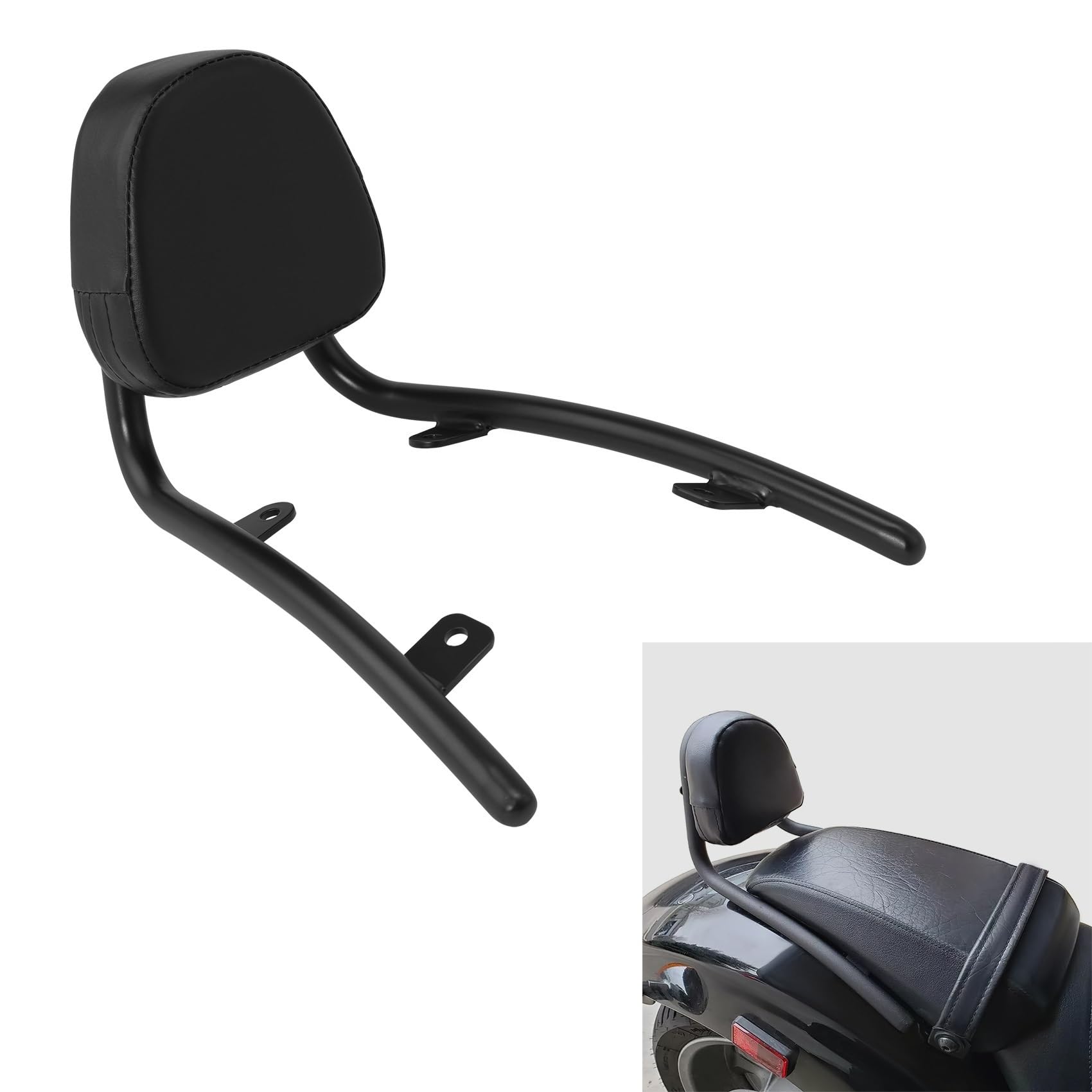 Sissy Bar Amovible Coussinet de Dossier Coussin de Dossier de Moto Sissy Bar pour Honda Fury VT1300CX 2010-2022 2021 2020 2019 2018