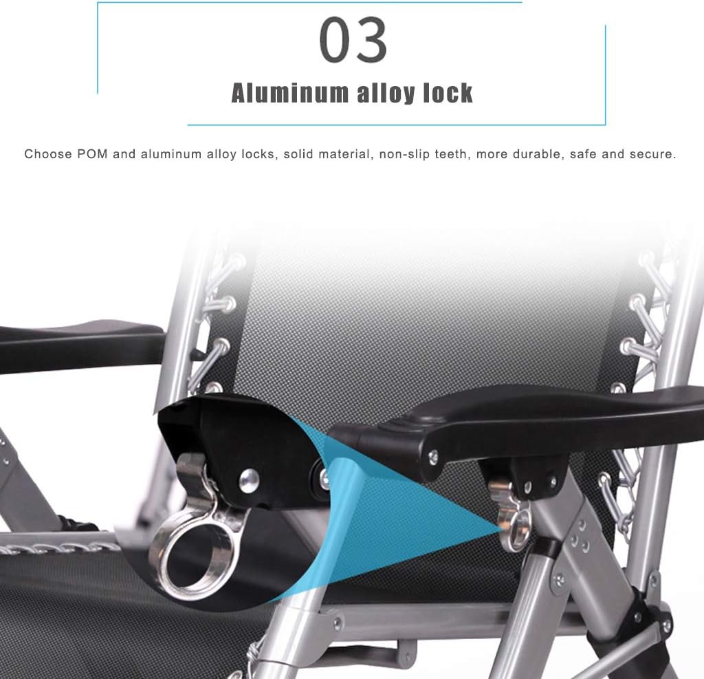 Zero Gravity Chairs Reclining Garden Chair Sun Loungers Super Width Adjustable for Deck,Patio,Beach,Yard