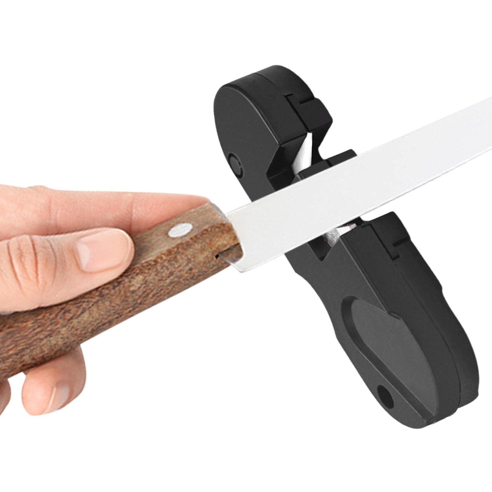 vincente Afilador de navajas de bolsillo, afilador especial duradero para camping al aire libre, portátil, mini piedra de afilar al aire libre
