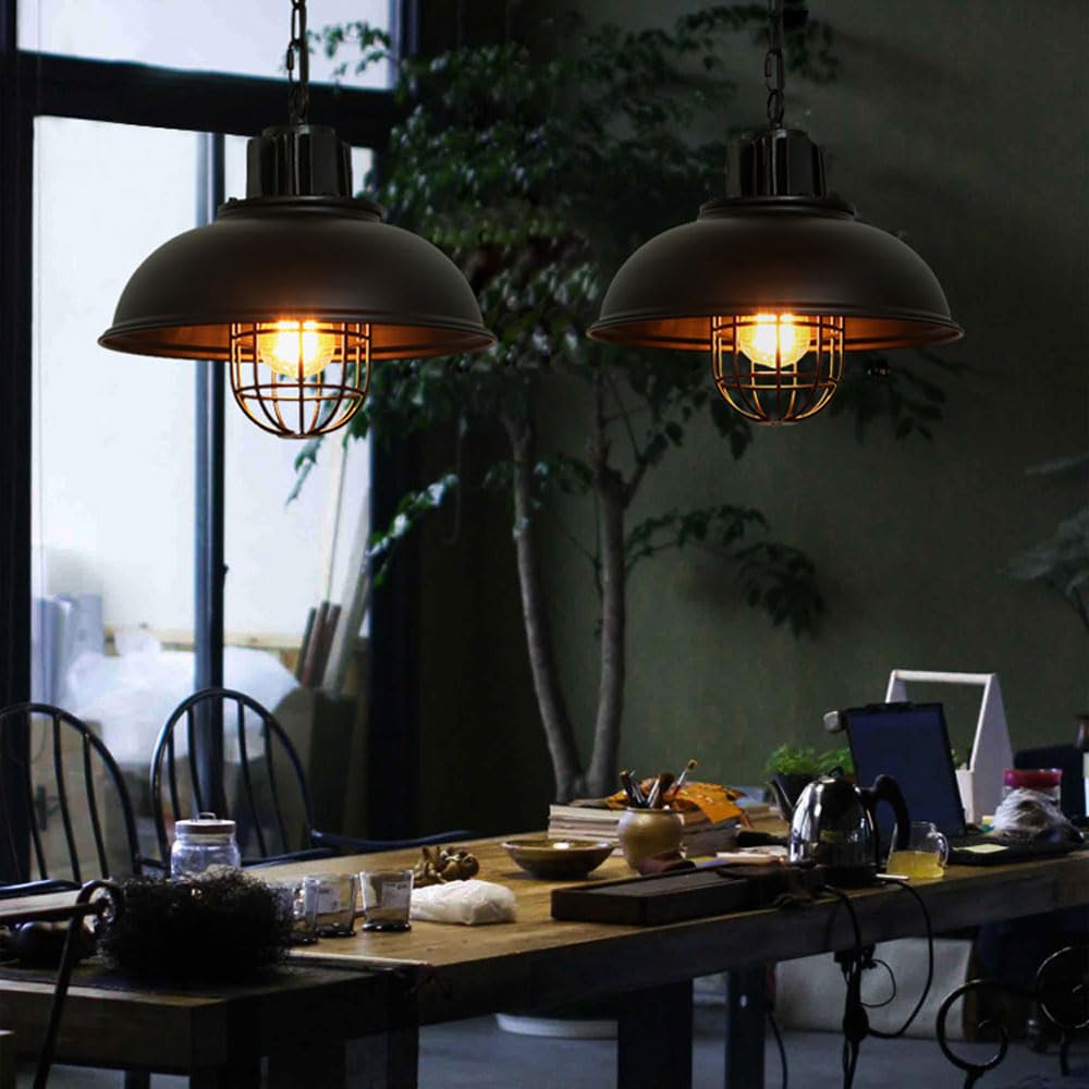 Retro styl industrialny żelazny żyrandol, niestandardowy wiszący klosz z jednej głowy, oprawka E27, dekoracyjna oprawa do ganku i przedpokoju