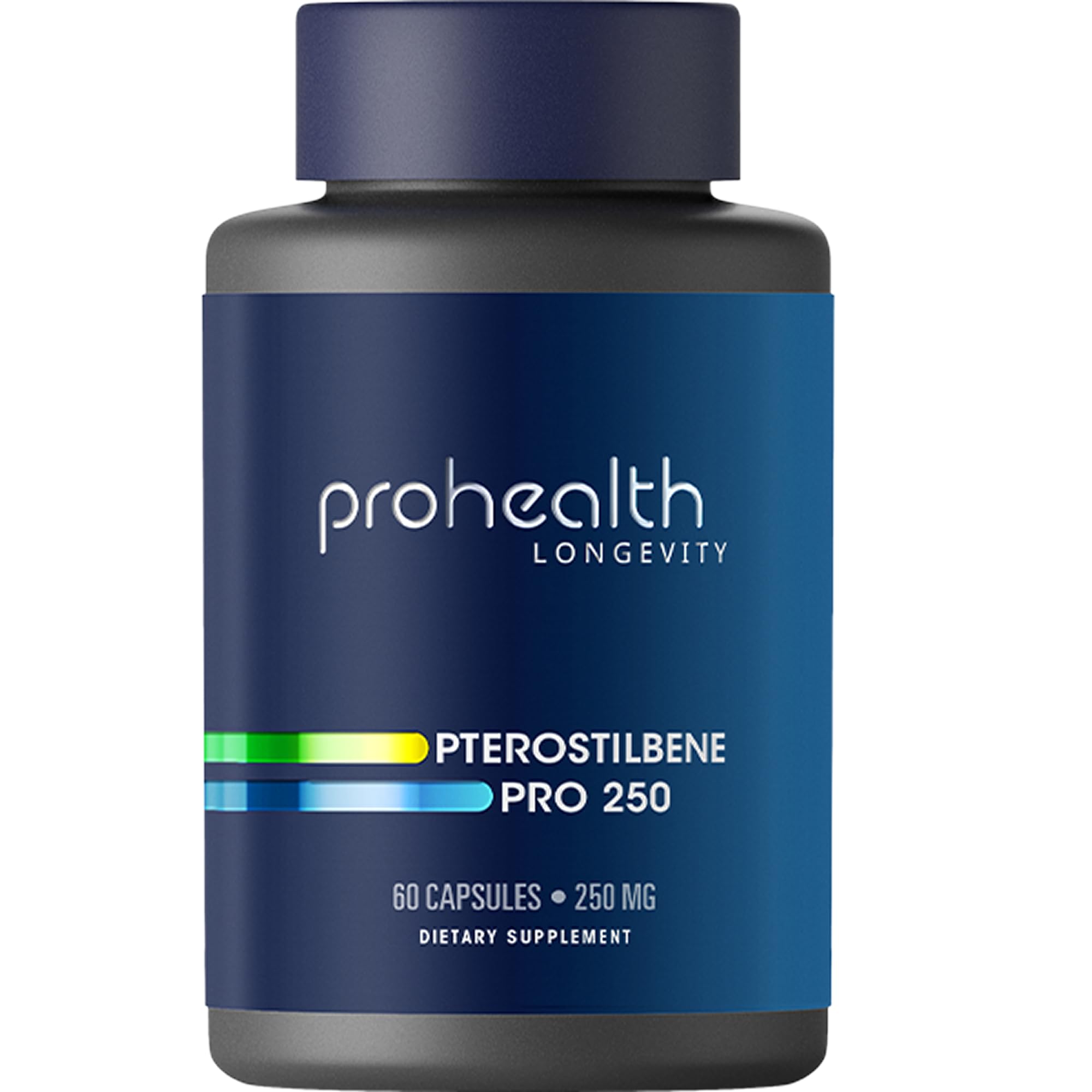ProHealth Pterostilbene Pro 250-250 mg, 60 capsules -Promotes healthy aging-cardiovascular, brain health-Boosts Effectiveness of NMN