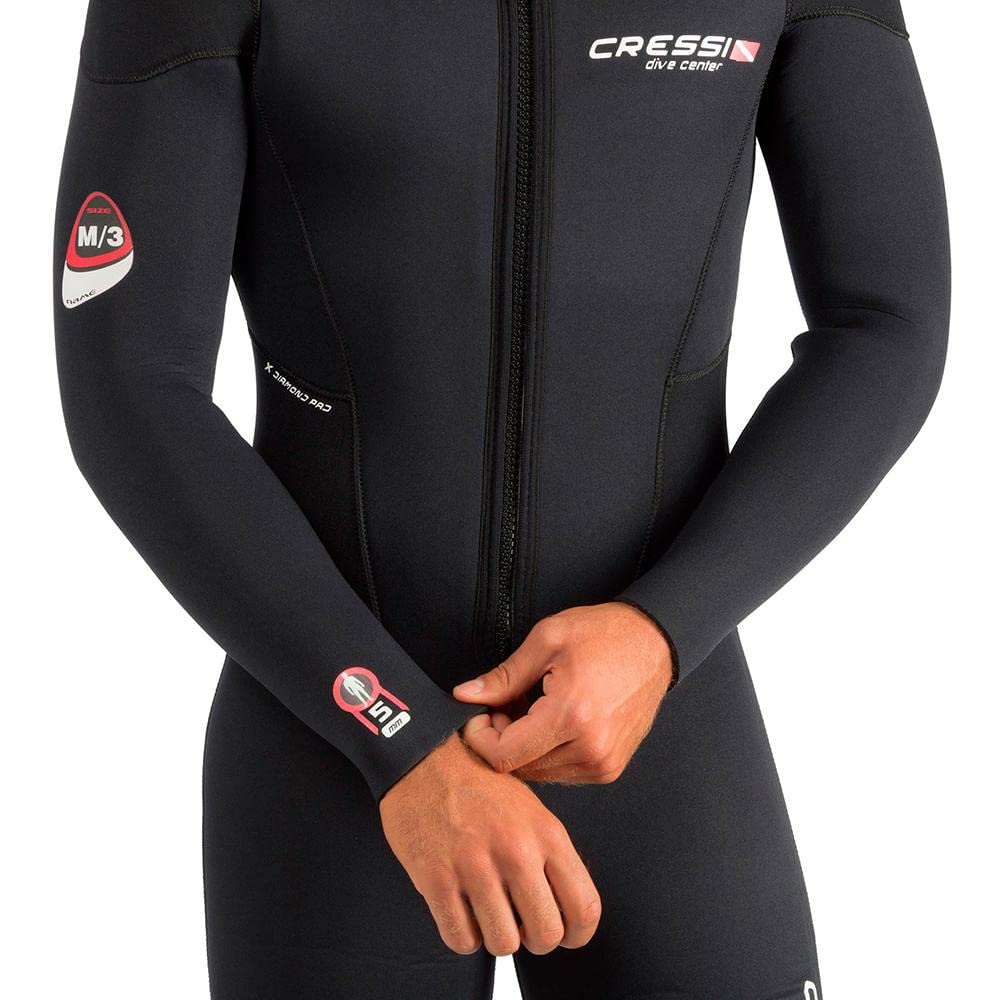 Cressi Endurance Man Monopiece Wetsuit 5mm - Herren Overall Tauchanzug Aus 5mm Neopren Für Taucher Und Schnorchler