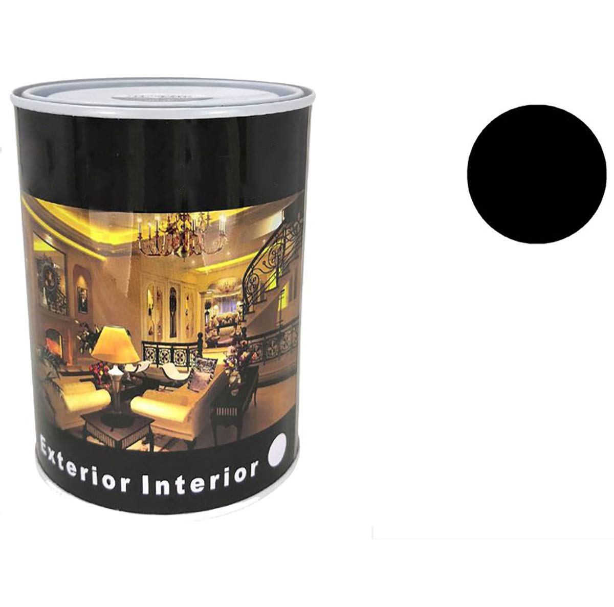 H HANSEL HOME Pintura Esmalte al Disolvente para Madera y Metal, Pintura Alquidica de Rápido Secado para Superfícies Interiores y Exteriores(Negro Satinado, 125 ML) — view 63