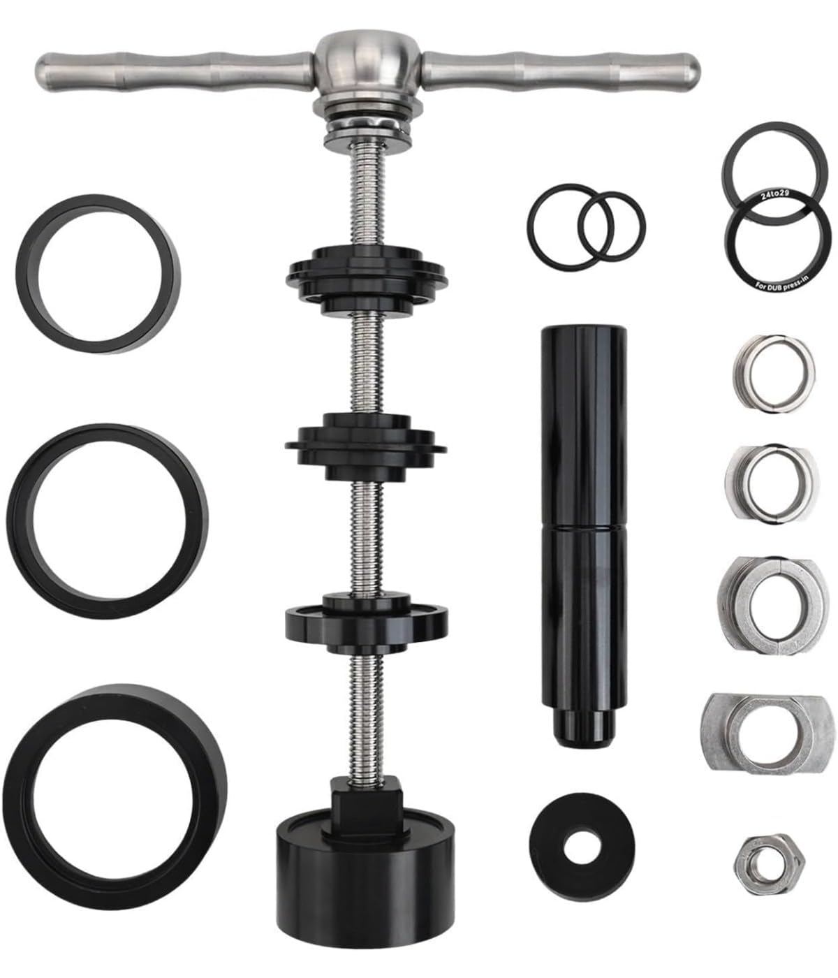 Evasylian Bottom Bracket Installation Removal Kit For Bike Aluminum Alloy And Stainless Steel Compatible With Bb86/30/91/92/Pf30 Press Fit Undershaft 1 Set