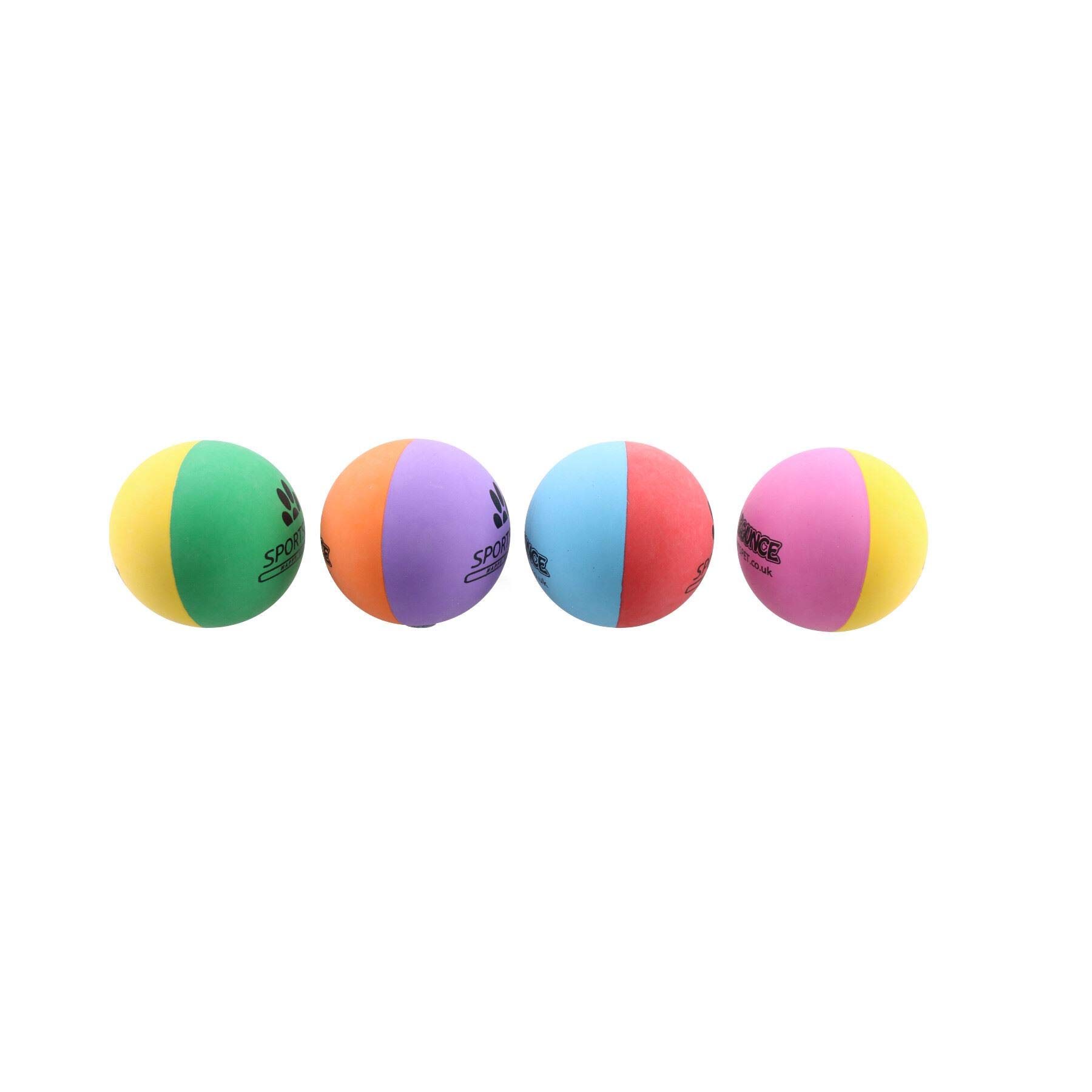 AB Tools - Juego de 4 Pelotas Pequeñas de Goma para Mascotas, Gatos, Cachorros, Perros y Gatos, 4,5 cm