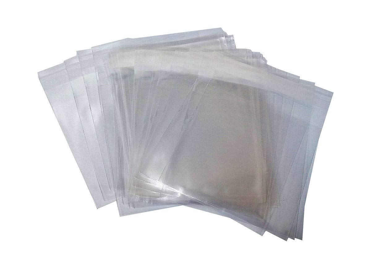 NSM KOREAPremium OPP Clear Bag [200P] Resealable Cellophane Wrap Sealing Plastic Bag 8" x 10"(20cm x 25cm) transparent NP008