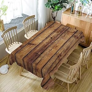 Rectangle Farmhouse Wood Tablecloth Fabric Rustic Wooden Table Cloth 60x84inch Heavy Duty Table Cloth for Table,Washable Water Resistant Tablecloth,Indoor and Outdoors Party Table Decor Rectangle Farmhouse Wood Tablecloth Fabric Rustic Wooden Table Cloth 60x84inch Heavy Duty Table Cloth for TableWashable Water Resistant TableclothIndoor and Outdoors Party Table Decor