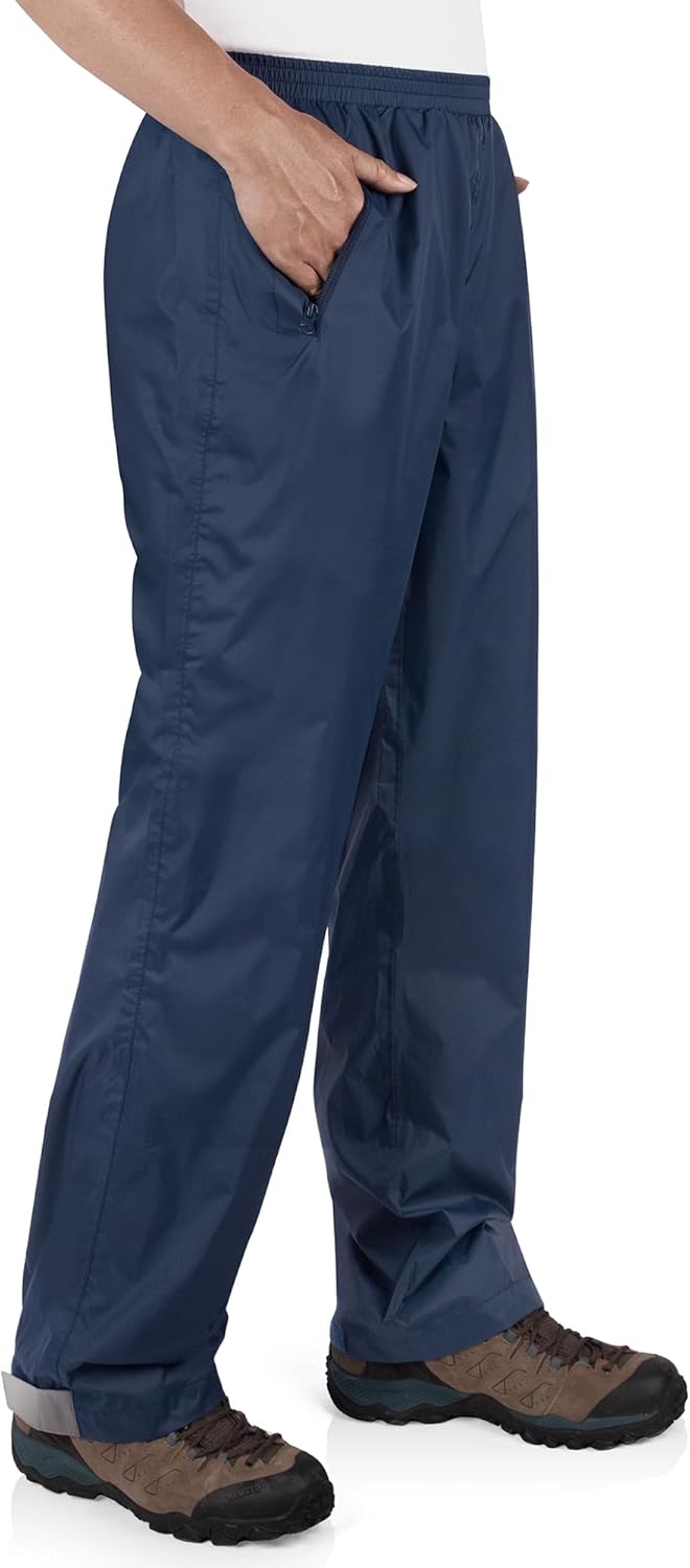 33,000ft Packable Rain Pants for Men Waterproof Hiking Pants Lightweight Rain Pants Outdoor Windproof Pant for Golf, Fishing - Image 2