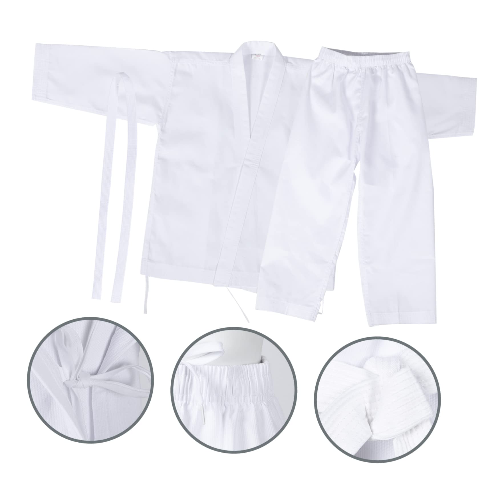 Baluue Professional Karate Suit Tops Black Uniform for Adults Training Karate Pants Belt