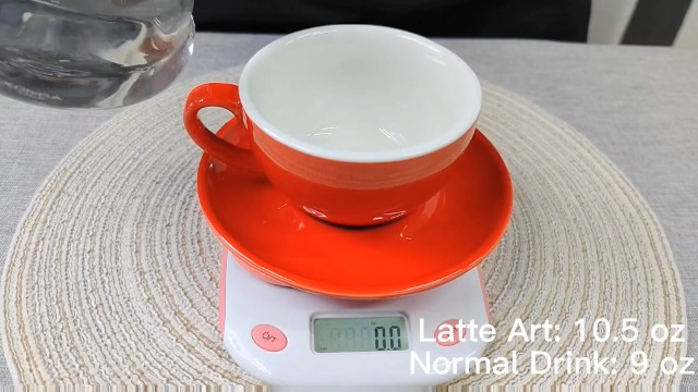 Amazon.com | Coffeezone Ceramic Latte Art Cup and Saucer for Latte