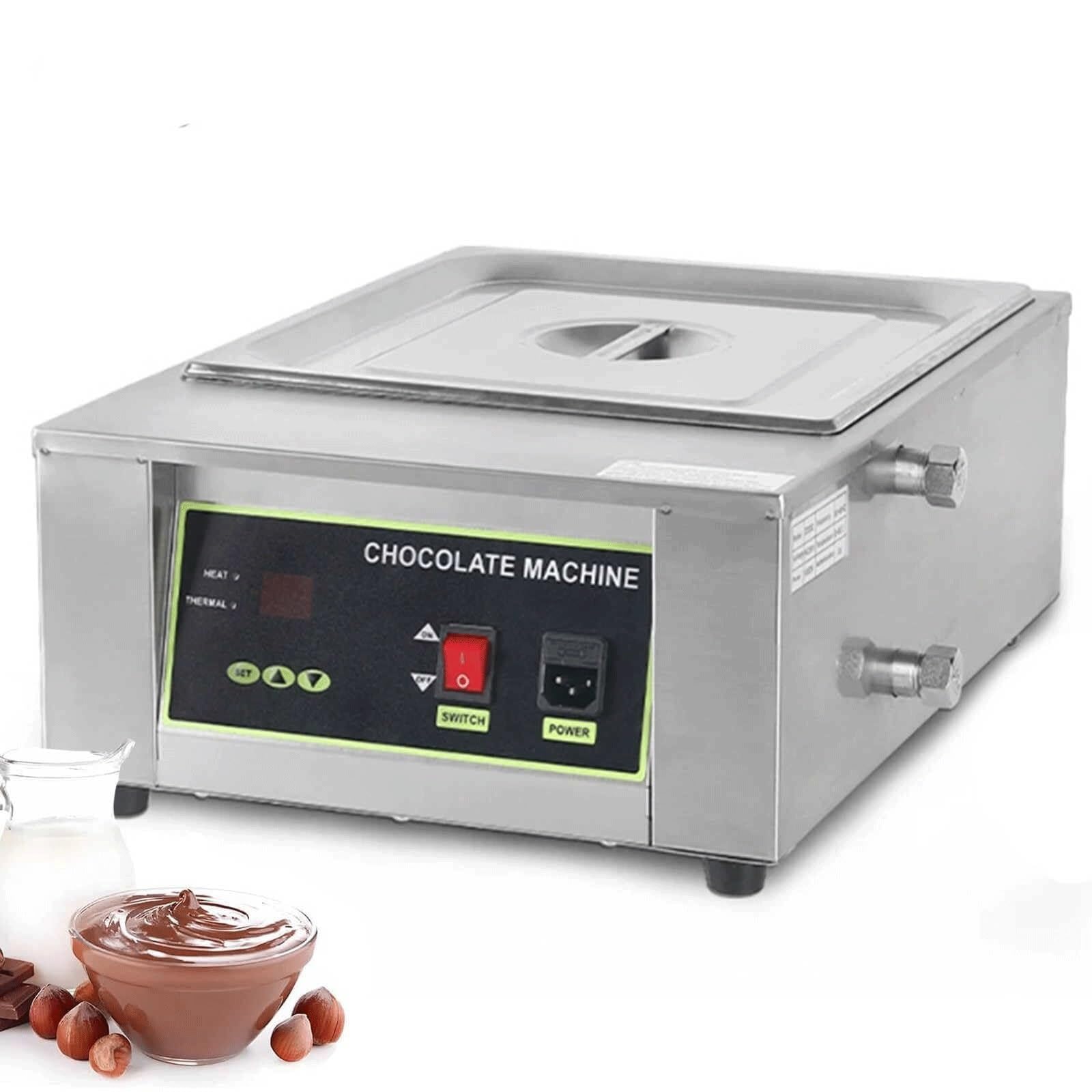 Machine de trempe au chocolat 1000 W – Pot de fusion électrique avec contrôle automatique de la température 0 ℃ ~ 90 ℃ pour la fusion et le chauffage professionnels du chocolat