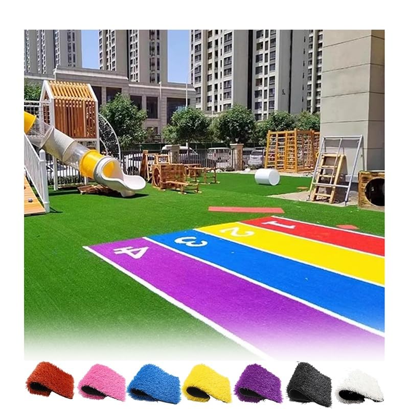 Tappetino in erba artificiale per cani, tappeto sintetico realistico con fori di drenaggio spessi 3 cm, perfetto per giardino, prato, sollievo per animali domestici, uso interno ed esterno, retro in