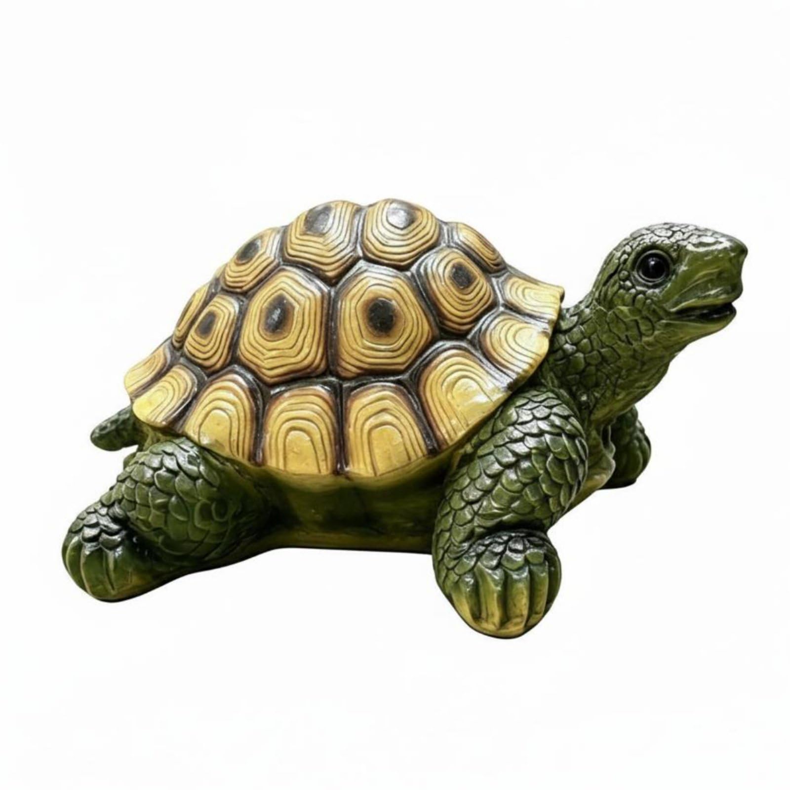 Tortuga de resina grande para decorar tu jardín, estanque o terraza con un toque realista