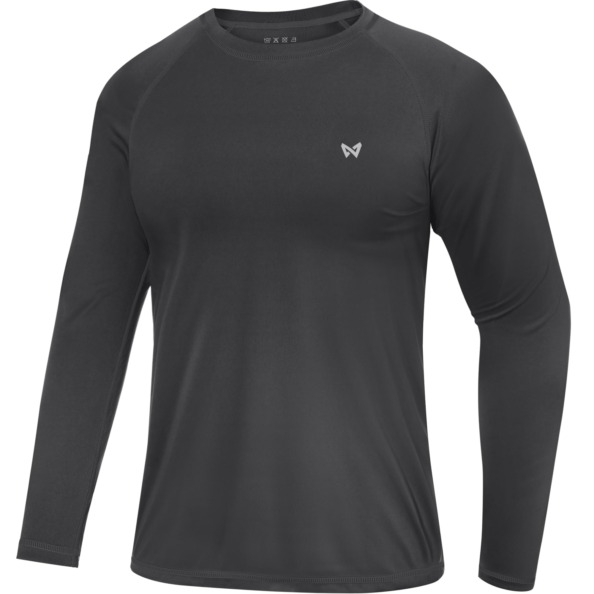WISMBOX Herren UV-Shirt Langarm mit UPF 50+ Sonnenschutz – Schnelltrocknendes Rashguard für Strandurlaub, SUP und Schwimmen