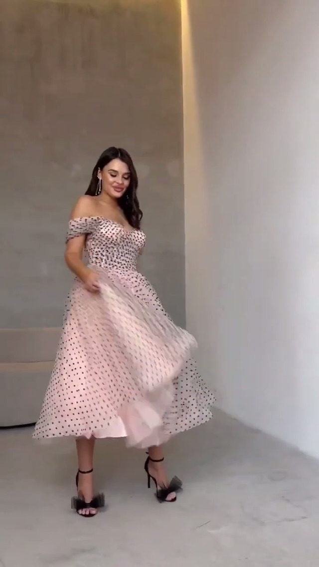 open lace back dress Amazon.com: Dydsz Vintage Polka Dots Tulle Prom Dress for Women Elegant Evening  Dresses Off Shoulder Formal Party Gown Tea Length Beige 2 : Clothing, Shoes  & Jewelry