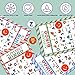 DEEPLAY Alphabet Bingo Game Card, Educational ABC Letters Animals Recognition Learning Bingo Paper Game Supplies, Board Matching Game Set for Kids, Toddler, Preschoolers, Kindergarten and Group Games