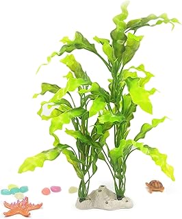 Plantas artificiais de aquário plantas de plástico artificiais ornamentos plantas de folhagem artificial natural faça você mesmo plantas realistas para decoração de paisagem de aquário de aquário