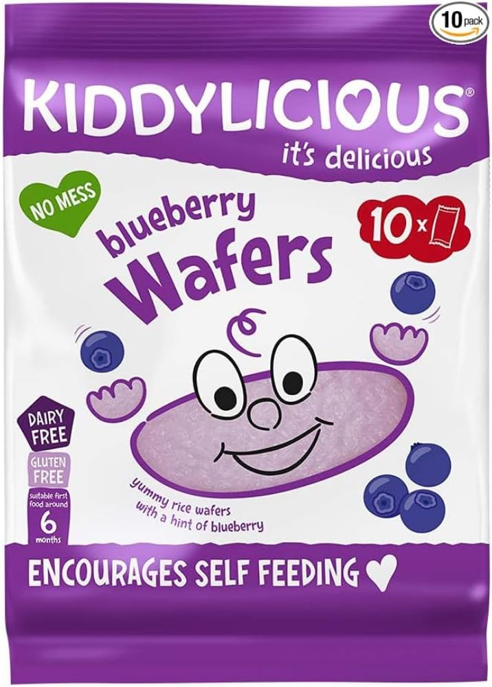 Kiddylicious Blueberry Wafers, 40 g