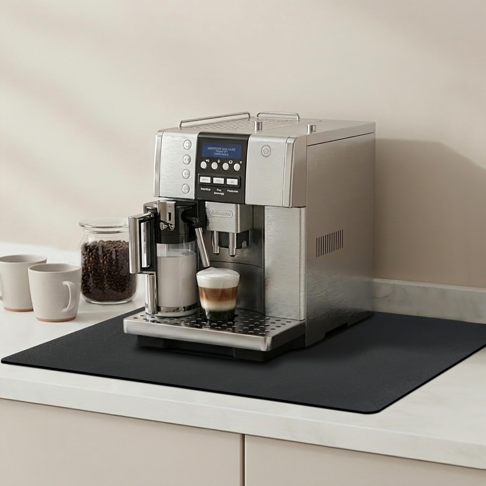 MooonGem Dish Drying Mat & Coffee Mat for Kitchen Counter, Absorbent Microfiber Waterproof Mat with Non-Slip Backing, Multi-Size Multi-Color Options, Sink and Coffee Bar Accessories