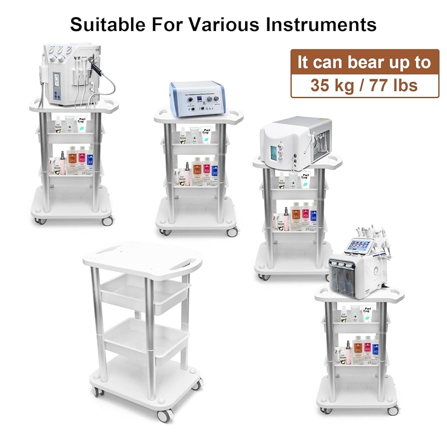 Amazon.co.jp: フェイシャルトロリービューティーサロンカート 4