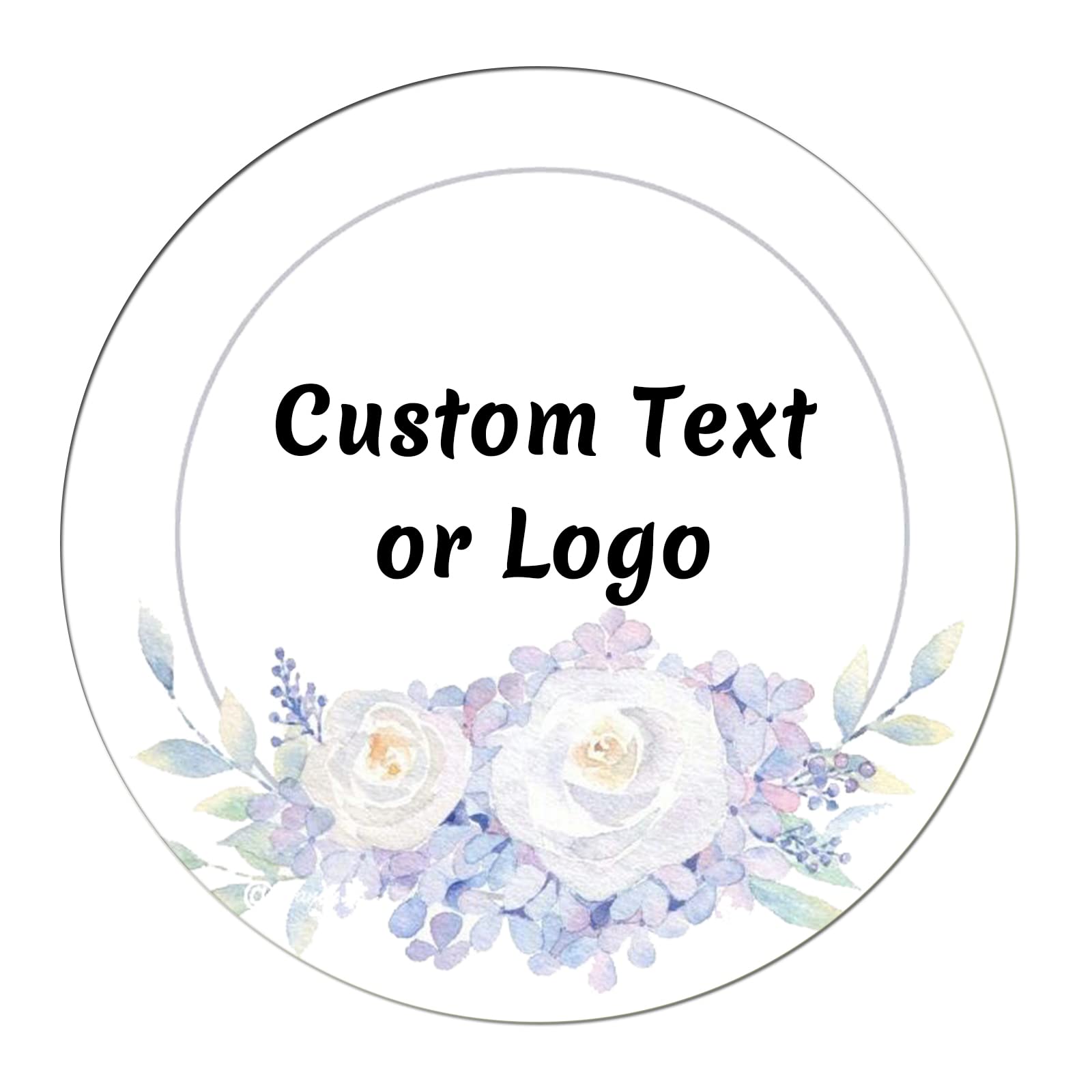 JOVELLO Personalized Custom Stickers - 60-1000 PCS Circle Custom Labels for Business, Logo, Office, Parties, etc (Labels Stickers-8)