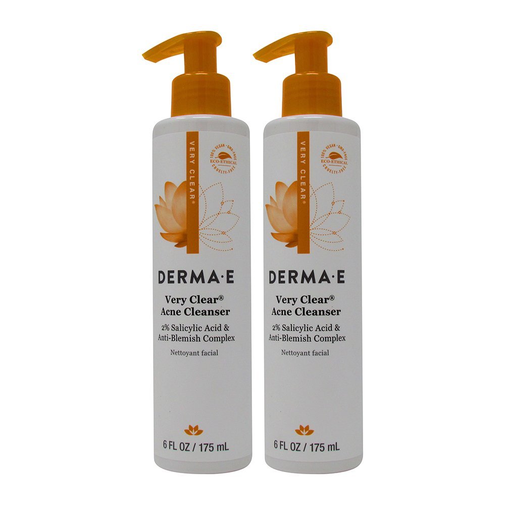 derma e Clear Skin 1 Problem Acne Skin Cleanser, 6 fl oz (175 ml) (Pack of 2)