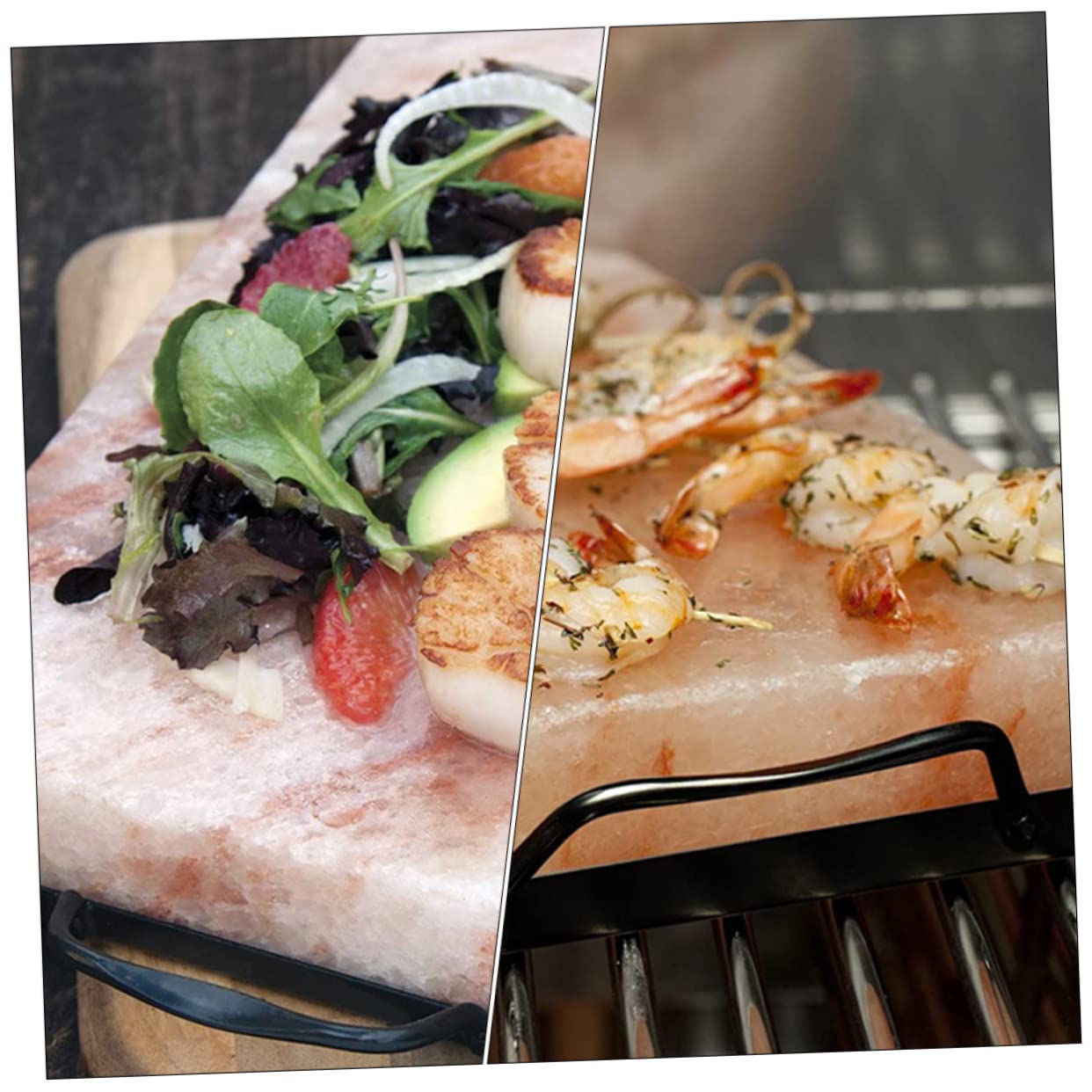 VICASKY 1Pc Black Salt Plate Rack Grill Rack for Barbecue and Cooking Durable and Easy to Clean for Outdoor Grilling and Camping Practical Design for Home