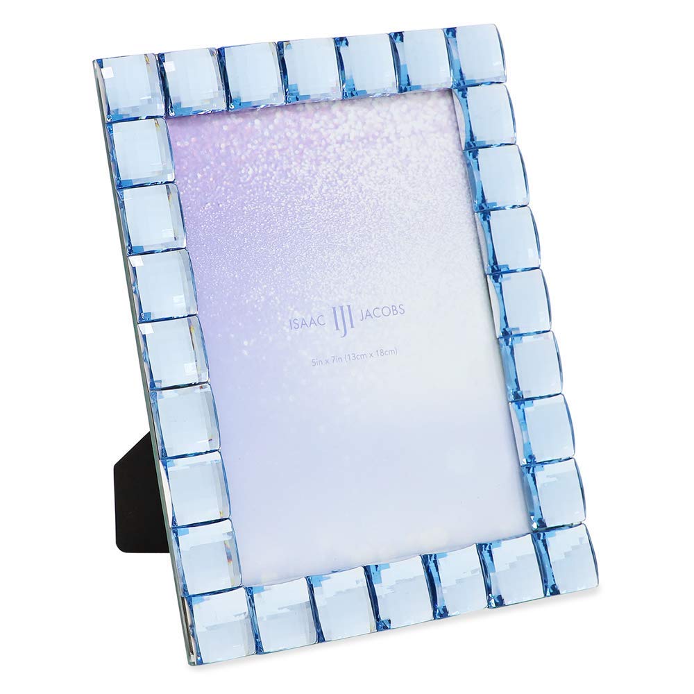 Dior ライトブルー 写真額縁 4x6インチ Amazon.com: Isaac Jacobs Decorative Sparkling Light Blue Jewel