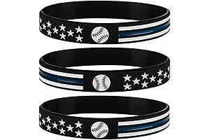 Sainstone Motivational Baseball Silicone Bracelets
