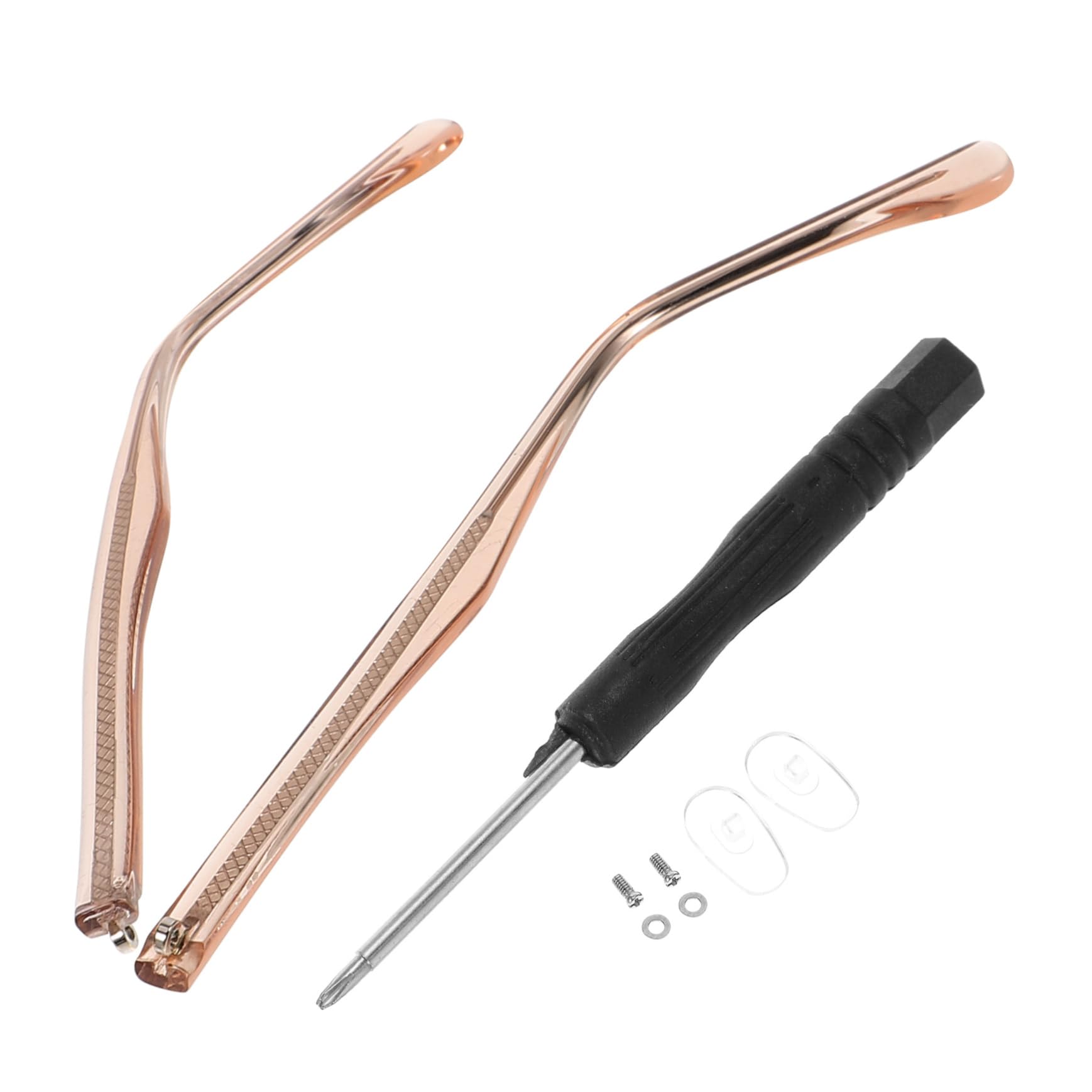 NOLITOY 1 Pair Eyeglasses Arms Tags Eyeglasses Temple Gold Replacement Eyeglasses Frame Temple Christmas Eyeglass Replacement Temple Universal Glasses Kit Parts Metal Glasses Frames Socket