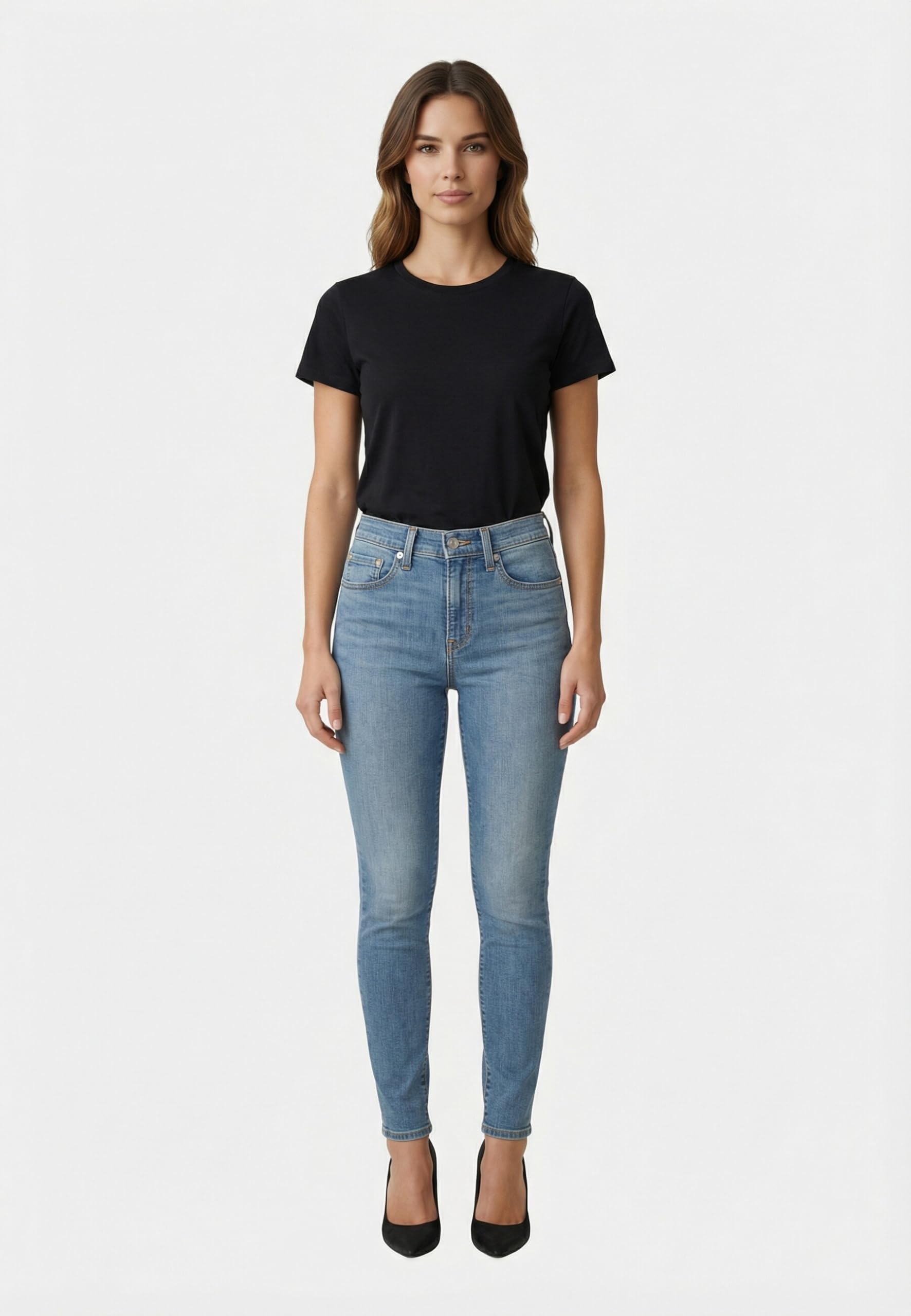 Levi's Damen Jeanshose 721 mit Stretch-Anteil, Skinny Fit, Blau (Loud Cool), W29/L32