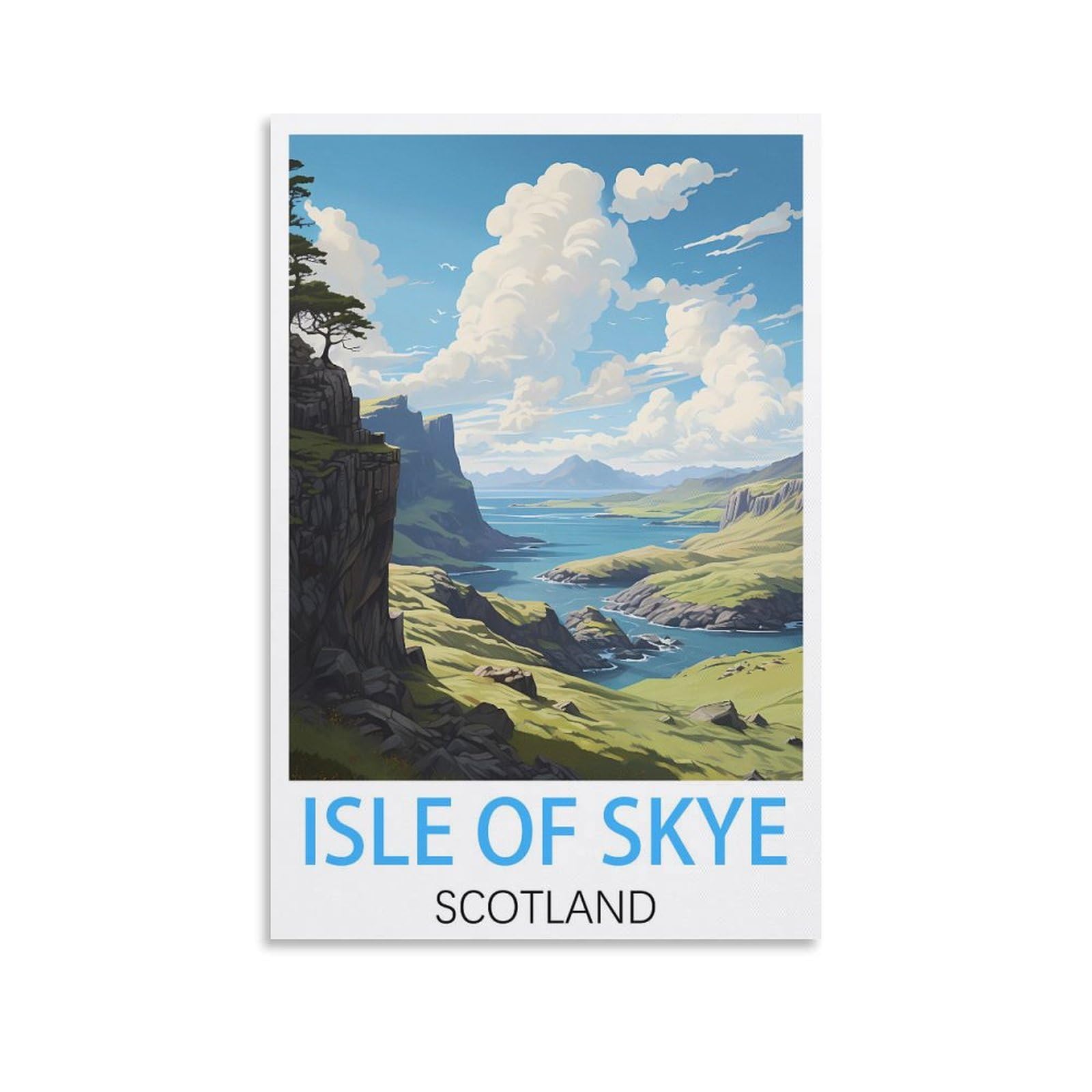 Metal Tin Sign Plaque Poster Isle of Skye Scotland Funny Bar Tin Signs Warning Metal Signs Vintage Man Cave Wall Decor 15x30cm