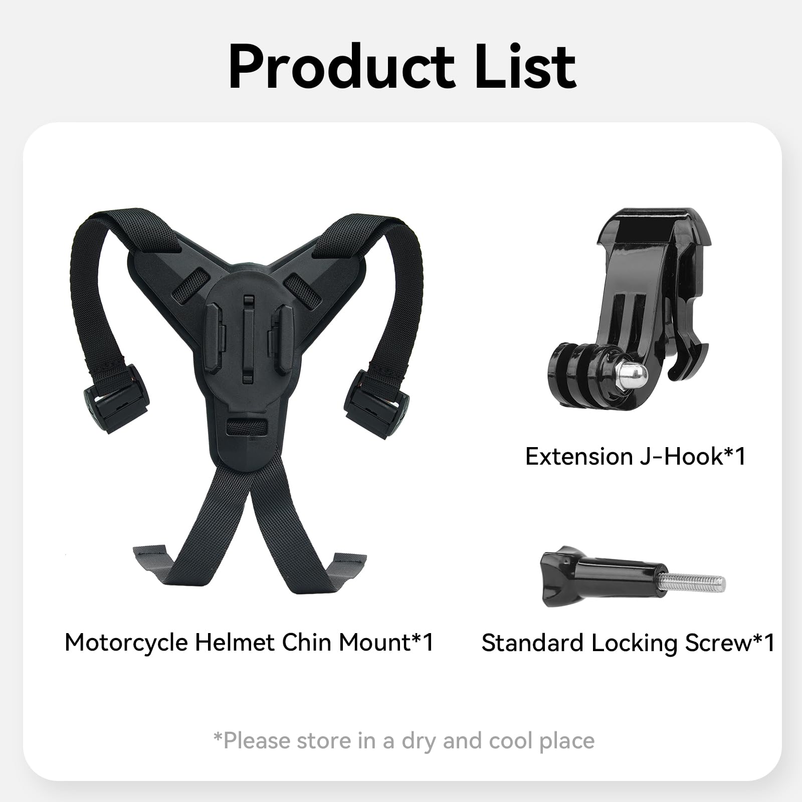 Adaptom Support de casque de moto menton pour GoPro Hero 13 12 11 10 9 8 7 Max Insta360 X5 X4 X3 Ace Pro/2 DJI Osmo 360 Action 6 5 Pro 4/3 AKASO fixation avec support à crochet J silicone antidérapant