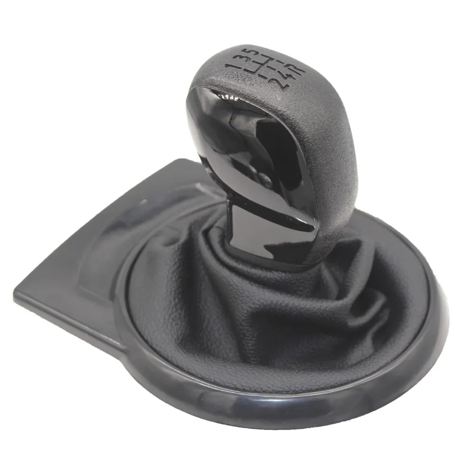 Jxewmtmc Black For Citroen For C4 Mk1 2004-2008 Car Gear Shift Knob Gaiter Boot Cover Case 5 Speed Gear Stick Shift Cover(Black)